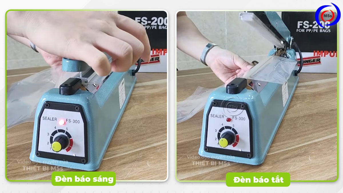 đèn báo thời gian hàn miệng túi đèn báo thời gian hàn miệng túi