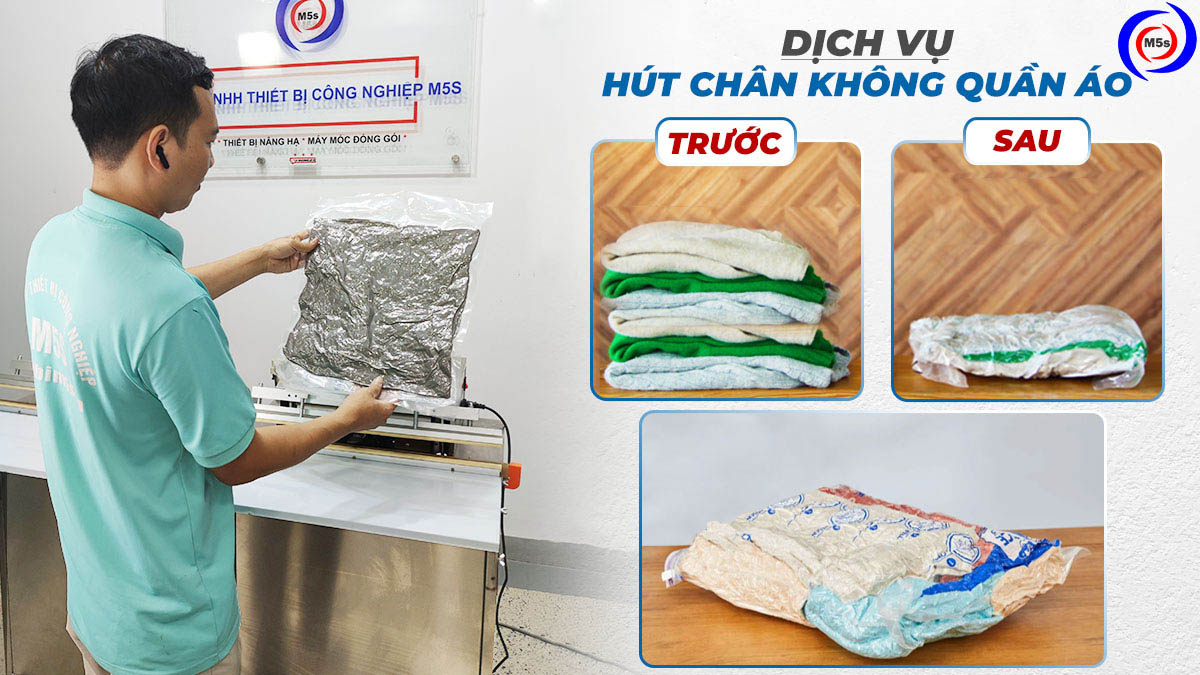 Dịch vụ hút chân không quần áo Dịch vụ hút chân không quần áo