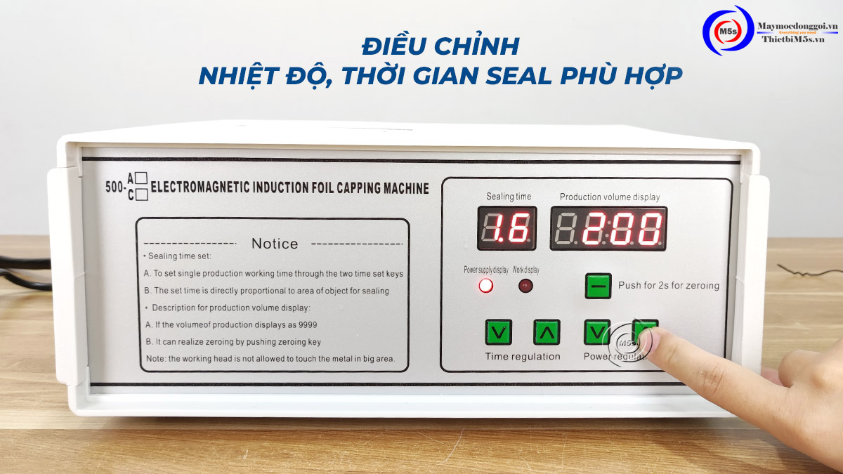 Điều chỉnh nhiệt độ seal phù hợp Điều chỉnh nhiệt độ seal phù hợp