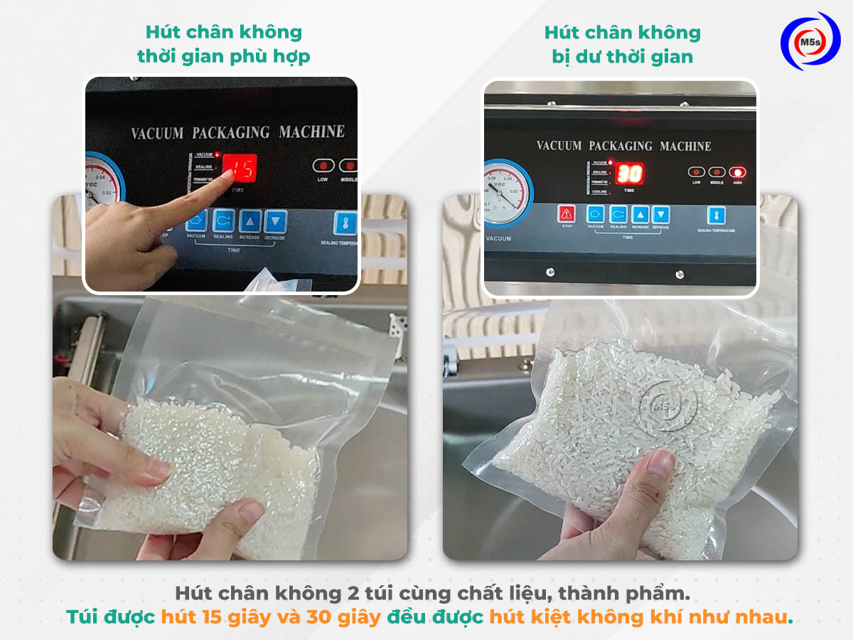 điều chỉnh thời gian hút máy hút chân không phù hợp điều chỉnh thời gian hút máy hút chân không phù hợp