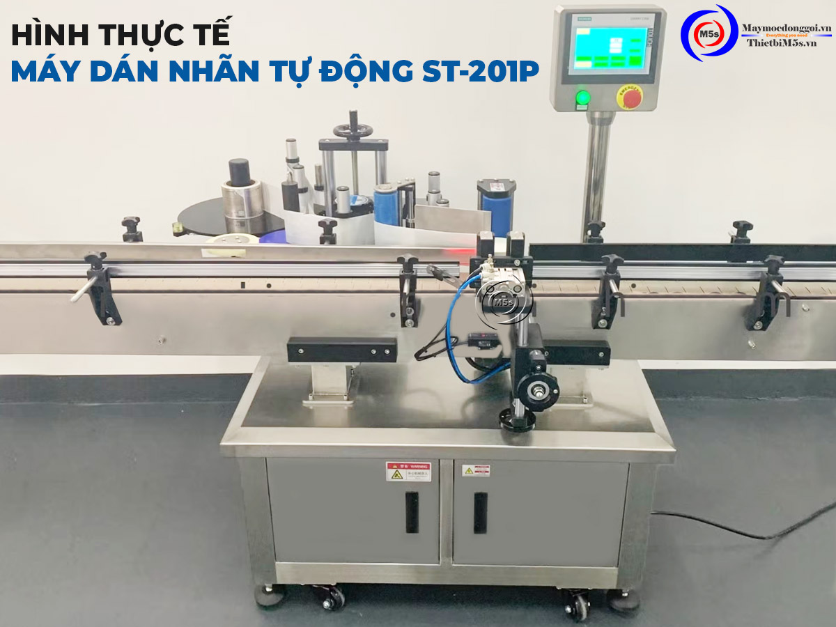 Máy dán nhãn decal tự động ST-201P Máy dán nhãn tự động ST-201P