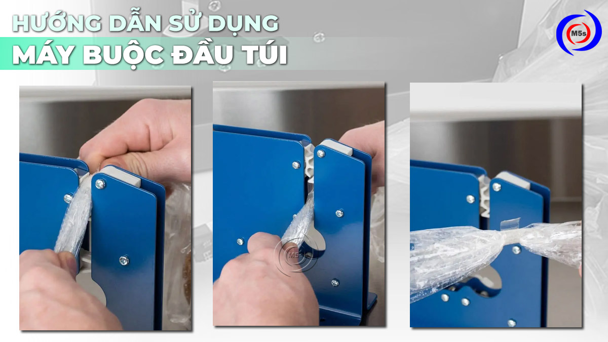 Hướng dẫn sử dụng máy buộc đầu túi nilon trong siêu thị ST-8 Hướng dẫn sử dụng máy buộc đầu túi nilon trong siêu thị ST-8