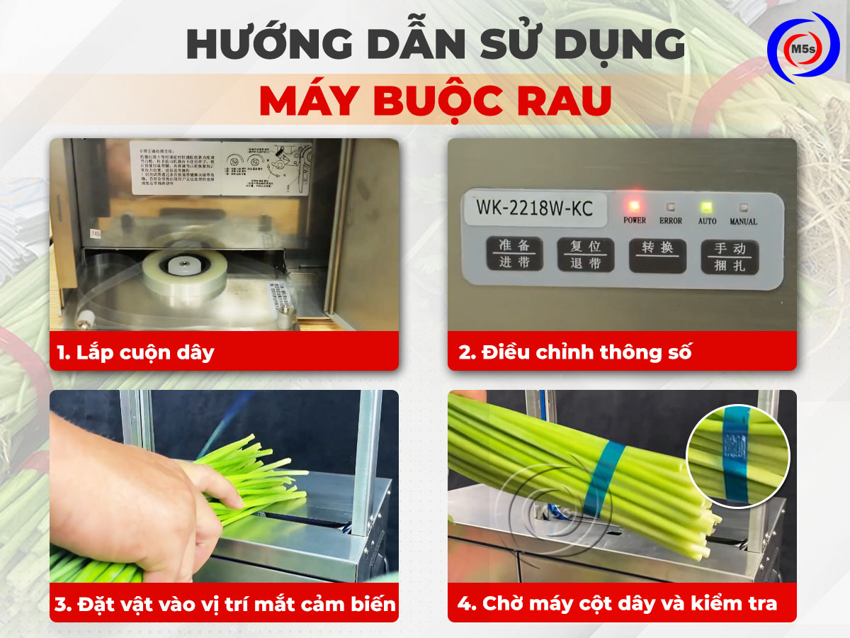 Hướng dẫn sử dụng máy buộc rau  Hướng dẫn sử dụng máy buộc rau