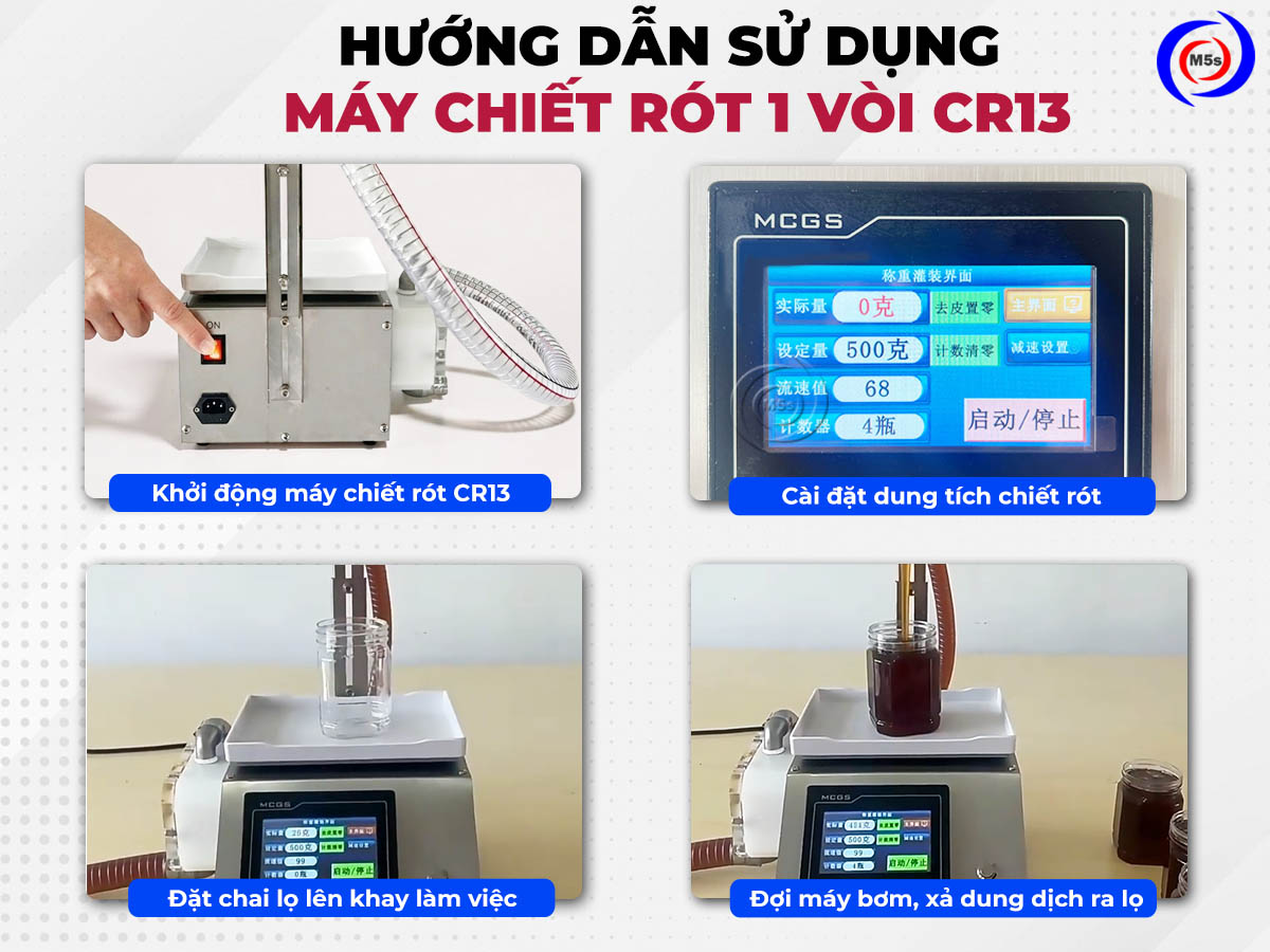 hướng dẫn sử dụng máy chiết rót mật ong 1 vòi CR13 hướng dẫn sử dụng máy chiết rót mật ong 1 vòi CR13