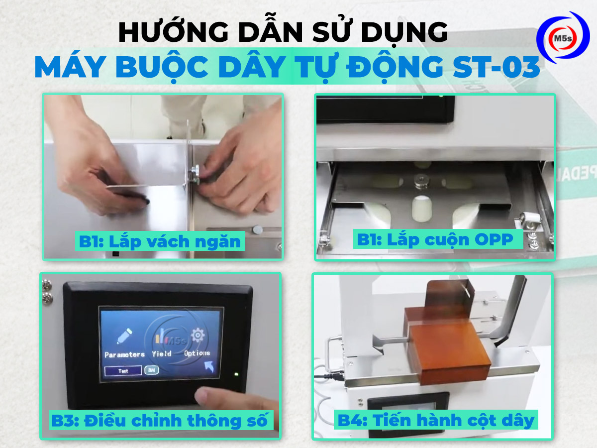 Hướng dẫn sử dụng máy buộc dây nilon tợ động ST-03 Hướng dẫn sử dụng máy buộc dây nilon tợ động ST-03