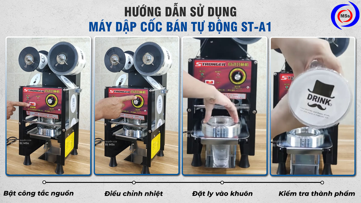 Hướng dẫn sử dụng máy dập cốc ST-A1 Hướng dẫn sử dụng máy dập cốc ST-A1