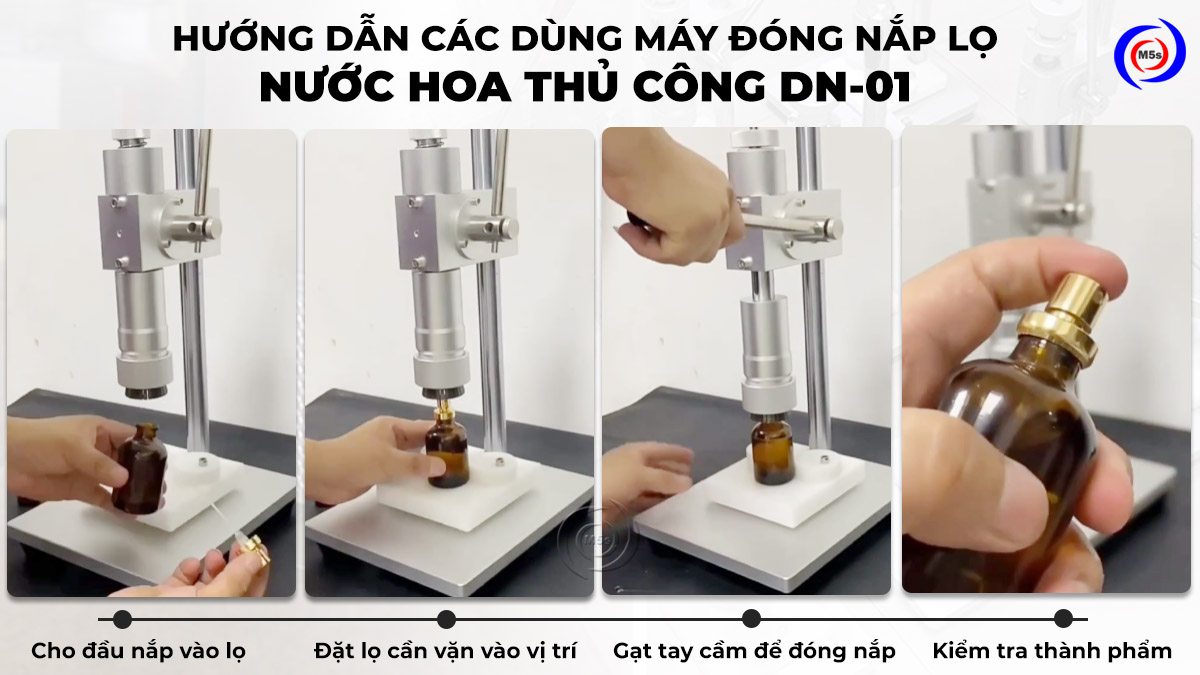 hướng dẫn sử dụng máy đóng nắp chai nước hoa thủ công DN-01 hướng dẫn sử dụng máy đóng nắp chai nước hoa thủ công DN-01