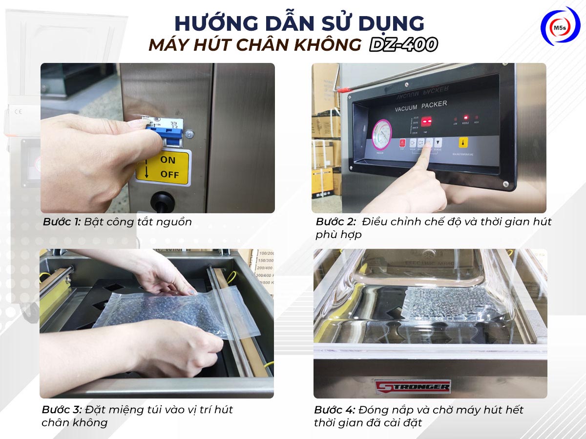 Hướng dẫn sử dụng máy hút chân không công nghiệp dz-400 Hướng dẫn sử dụng máy hút chân không công nghiệp dz-400