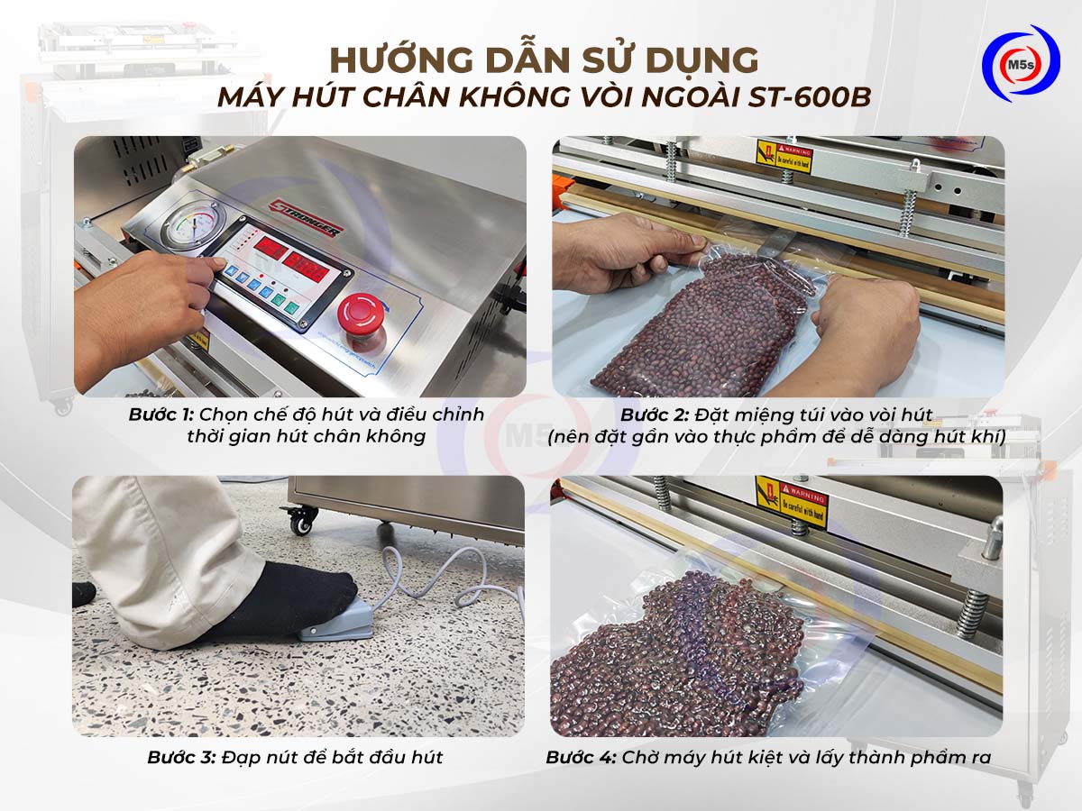 Hướng dẫn sử dụng máy hút chân không vòi ngoài ST-600 Hướng dẫn sử dụng máy hút chân không vòi ngoài ST-600