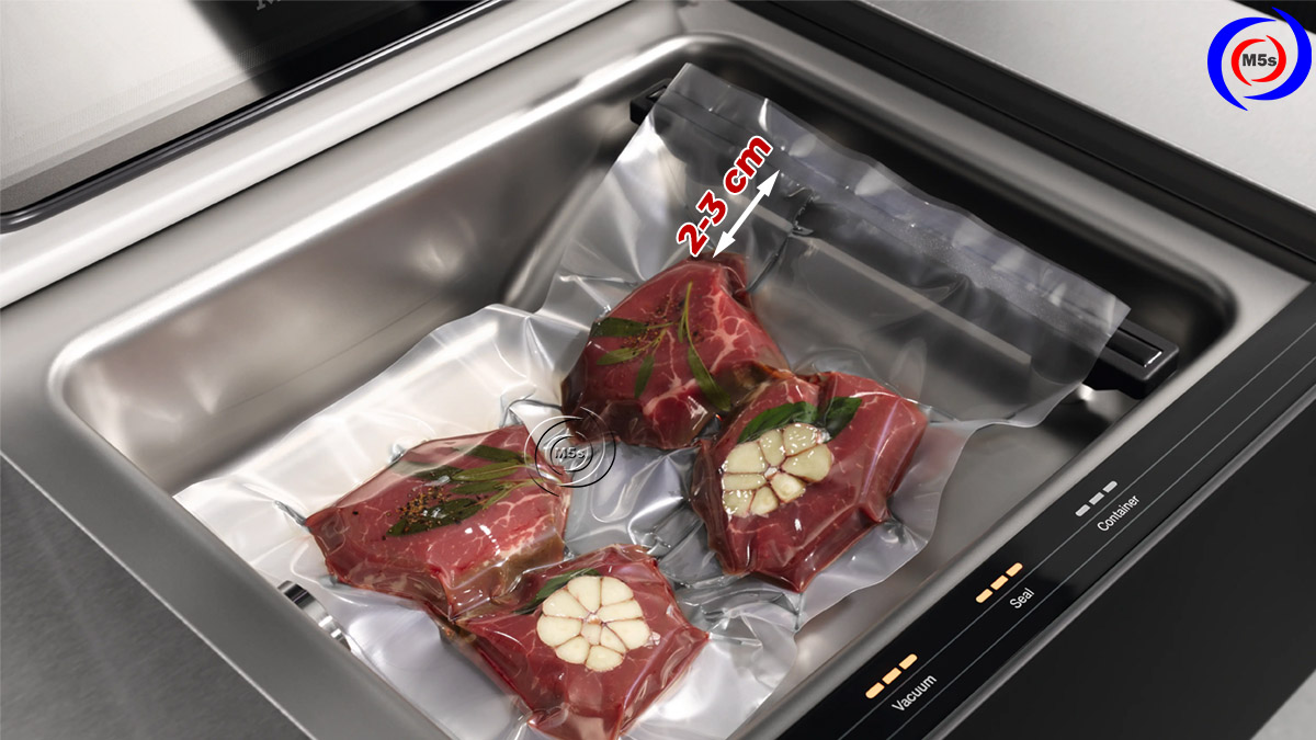 chừa khoảng trống túi hút chân không hợp lý chừa khoảng trống túi hút chân không hợp lý