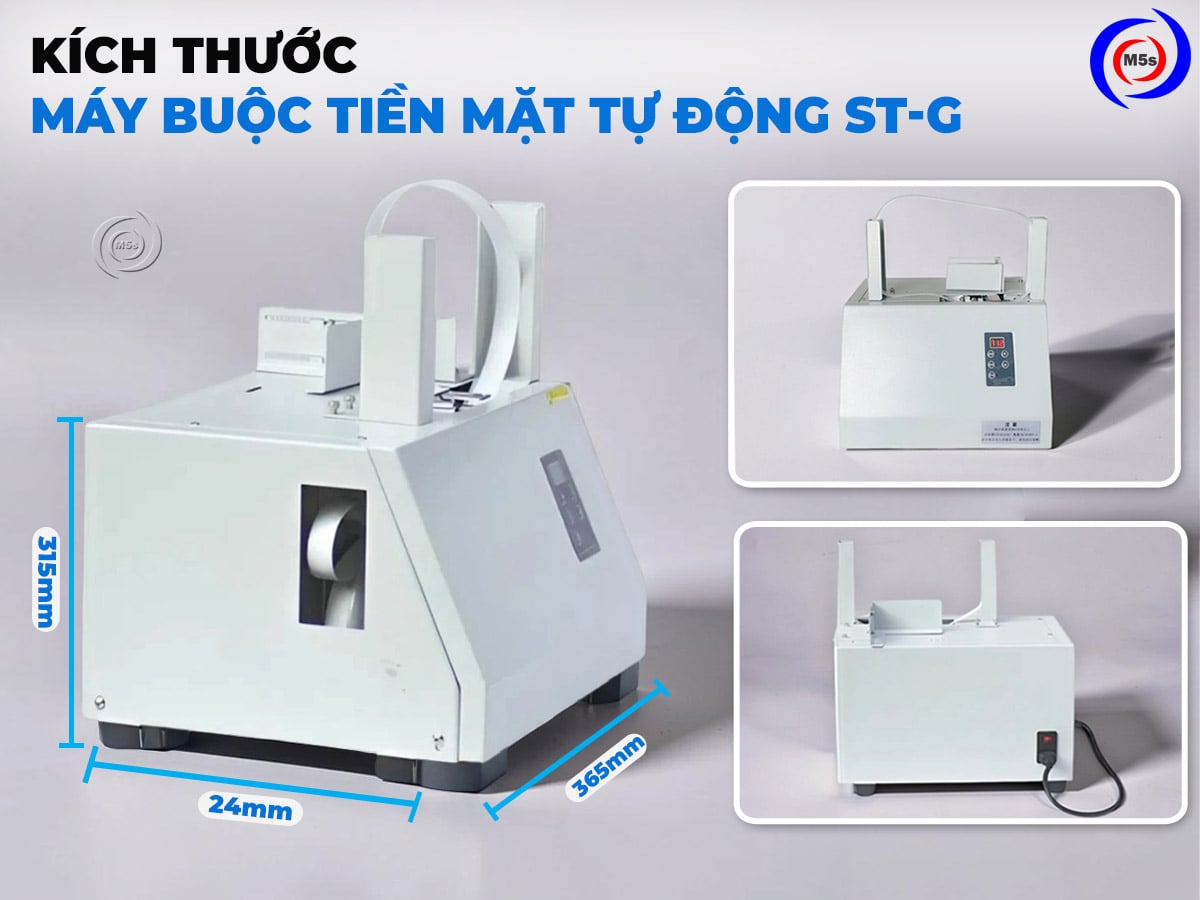 Kích thước máy buộc tiền mặt tự động ST-G Kích thước máy buộc tiền mặt tự động ST-G