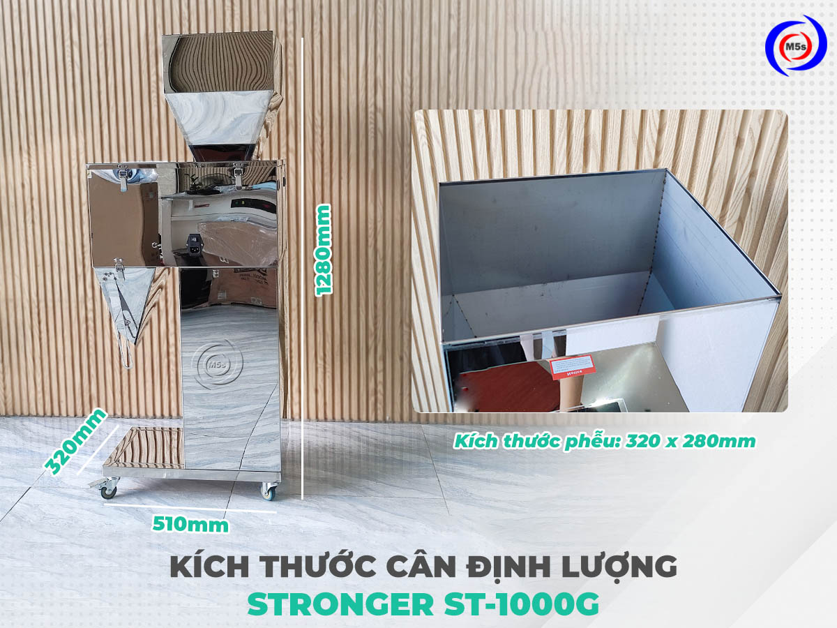 Kích thước cân định lượng 1kg Stronger ST-1000G Kích thước cân định lượng 1kg Stronger ST-1000G