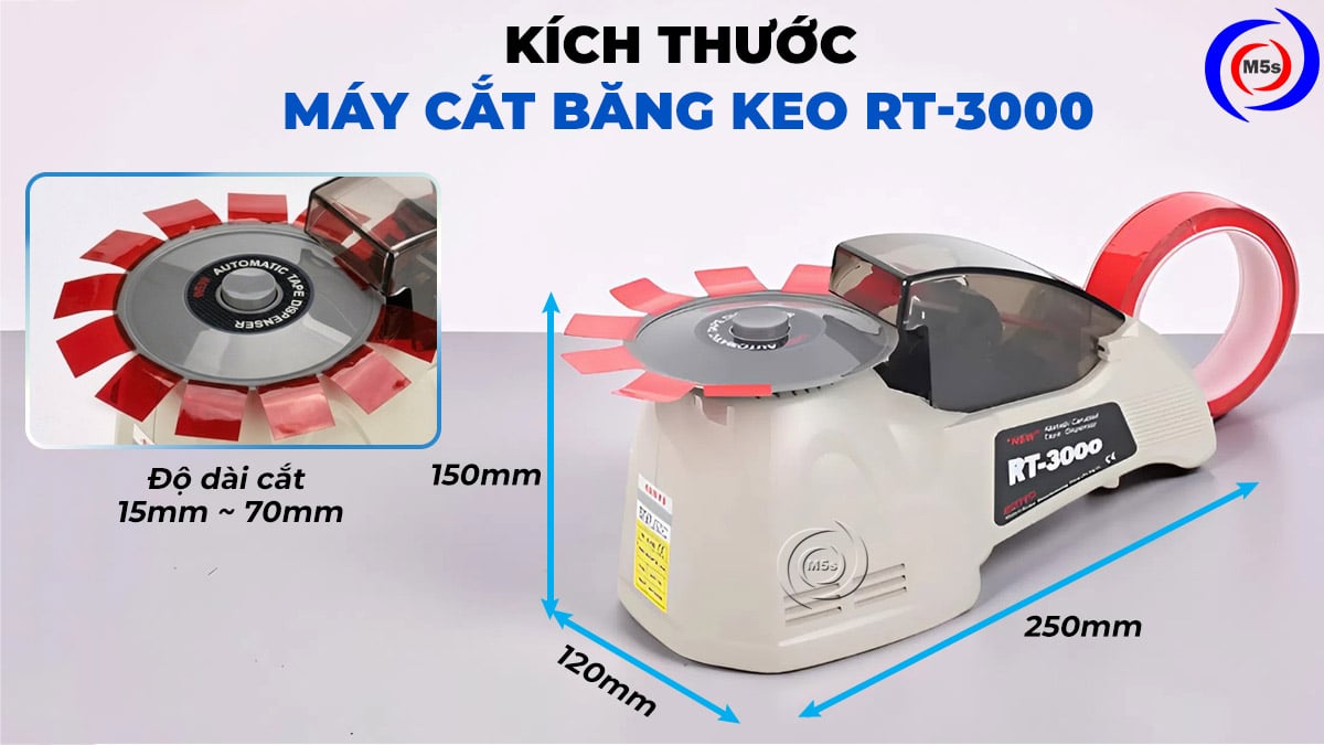 kích thước máy cắt băng dính dạng đĩa xoay RT-3000 kích thước máy cắt băng dính dạng đĩa xoay RT-3000