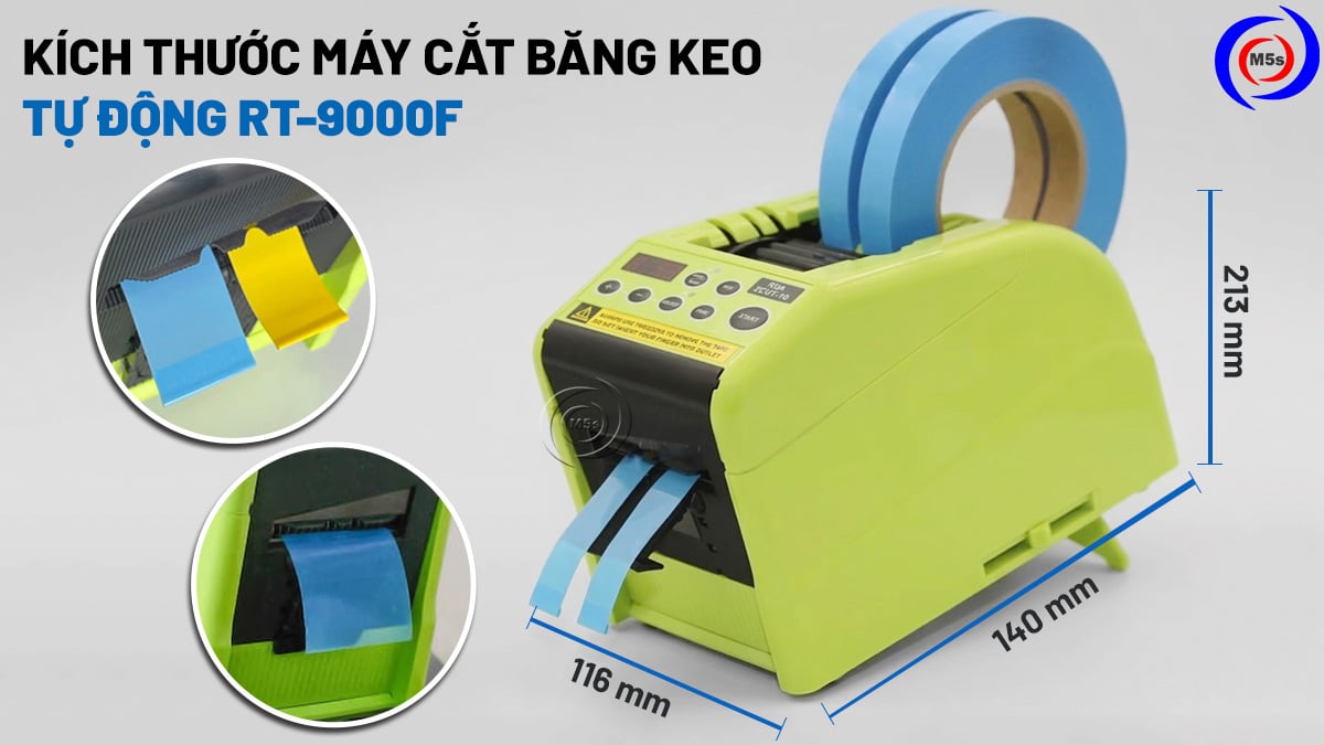 kích thước máy cắt băng keo RT-9000F kích thước máy cắt băng keo RT-9000F