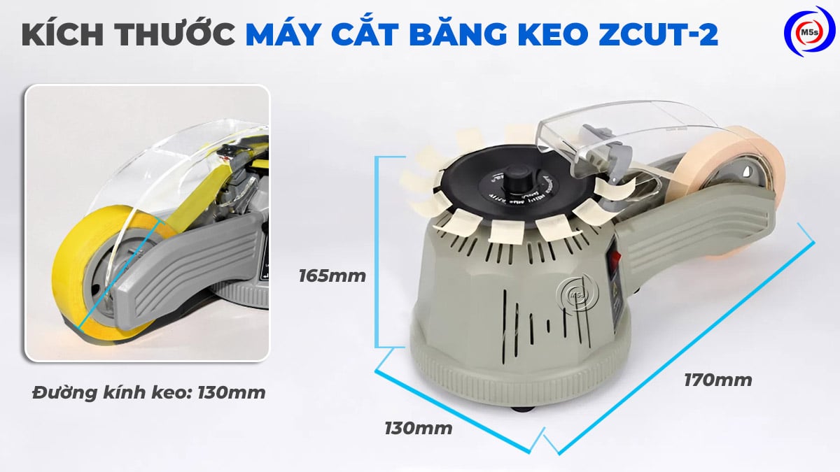 kích thước máy cắt băng keo tự động ZCUT-2 kích thước máy cắt băng keo tự động ZCUT-2