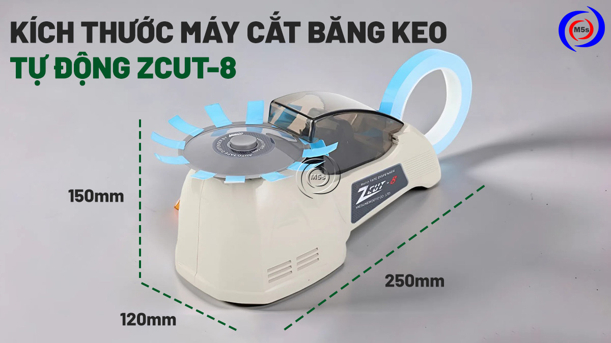 kích thước máy cắt băng keo ZCUT-8 kích thước máy cắt băng keo ZCUT-8