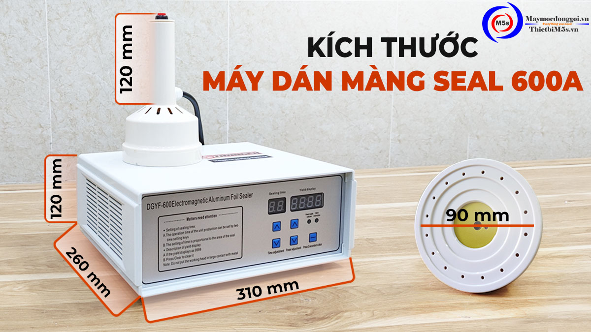 Kích thước máy dán màng seal 600a Kích thước máy dán màng seal 600a
