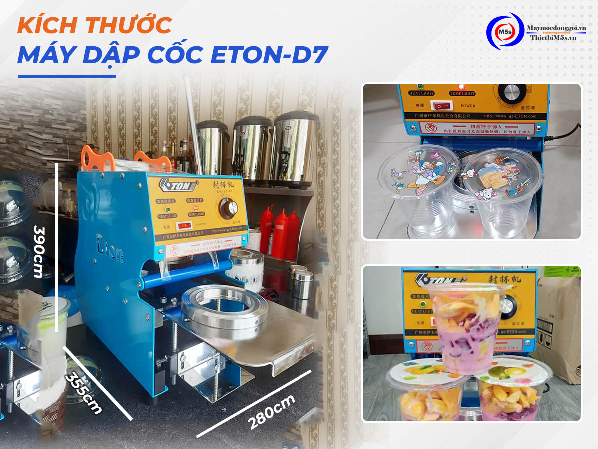 Máy ép miệng ly ETON D7 Máy ép miệng ly ETON D7