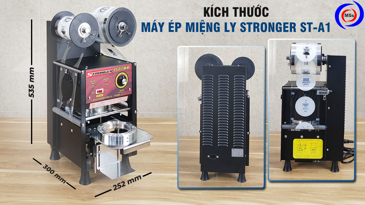 Kích thước máy dập cốc Stronger ST-A1 Kích thước máy dập cốc Stronger ST-A1