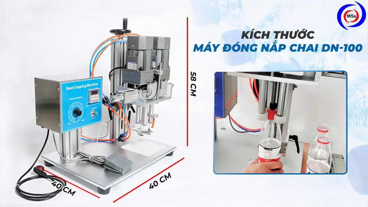 kích thước máy đóng nắp chai DN-100 kích thước máy đóng nắp chai DN-100