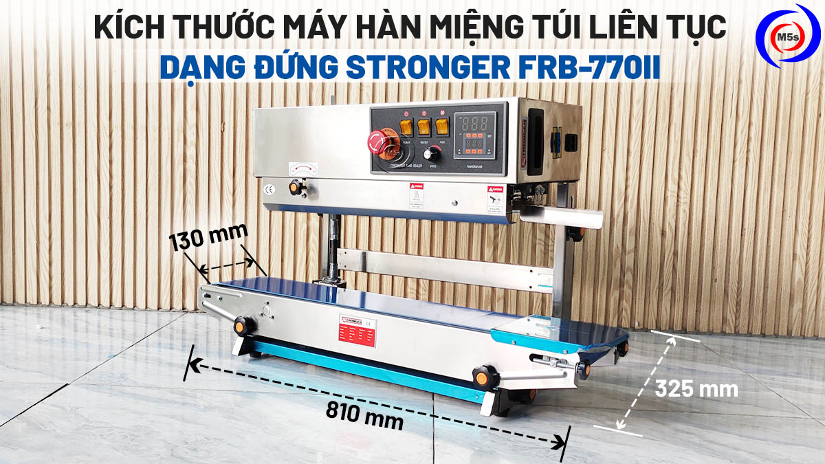Kích thước máy hàn túi dạng đứng Stronger FRB-770II Kích thước máy hàn túi dạng đứng Stronger FRB-770II