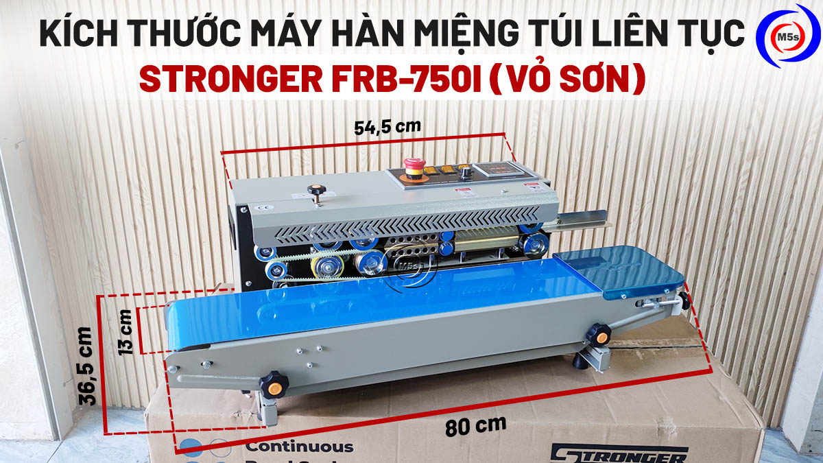 Kích thước của máy hàn túi liên tục Stronger FRB-770 Kích thước của máy hàn túi liên tục Stronger FRB-770