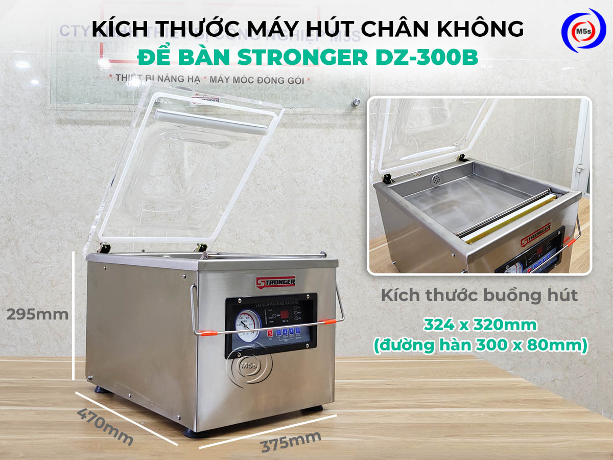 Kích thước máy hút chân không Stronger DZ-300B Kích thước máy hút chân không Stronger DZ-300B