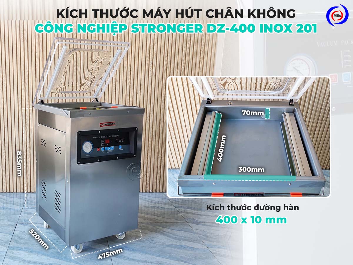 Kích thước buồng hút chân không Kích thước buồng hút chân không