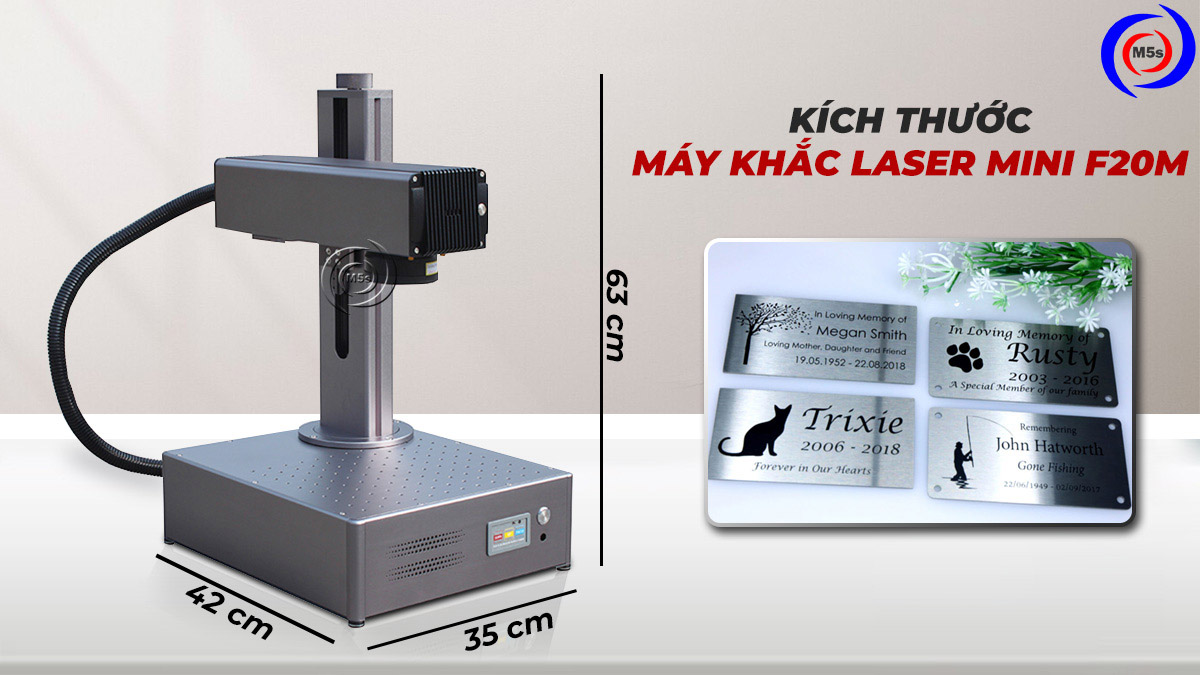 Kích thước máy khắc laser Fiber mini F20M Kích thước máy khắc laser Fiber mini F20M