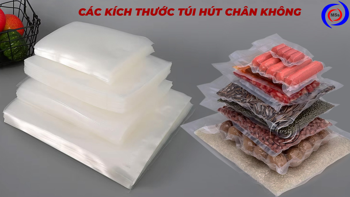 Các kích thước túi hút chân không Các kích thước túi hút chân không