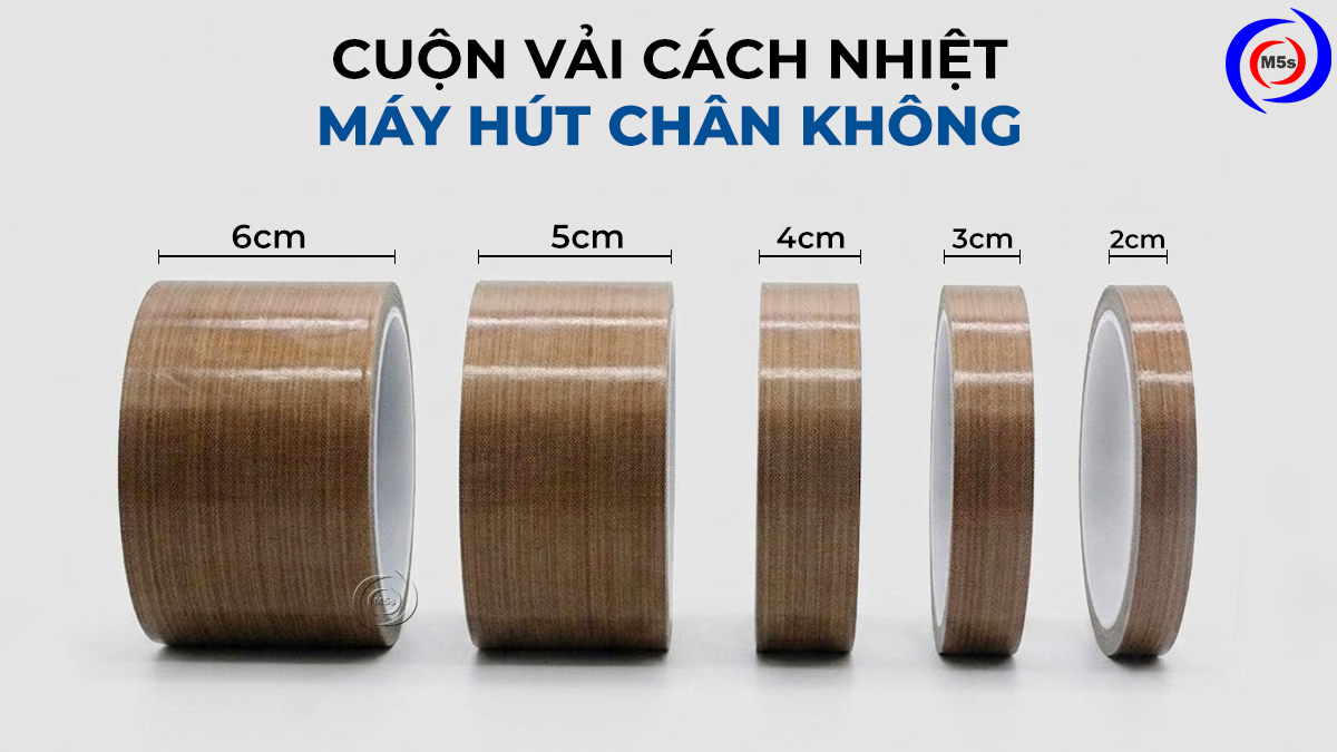 cuộn vải cách nhiệt máy hút chân không từ 2cm-6cm cuộn vải cách nhiệt máy hút chân không từ 2cm-6cm