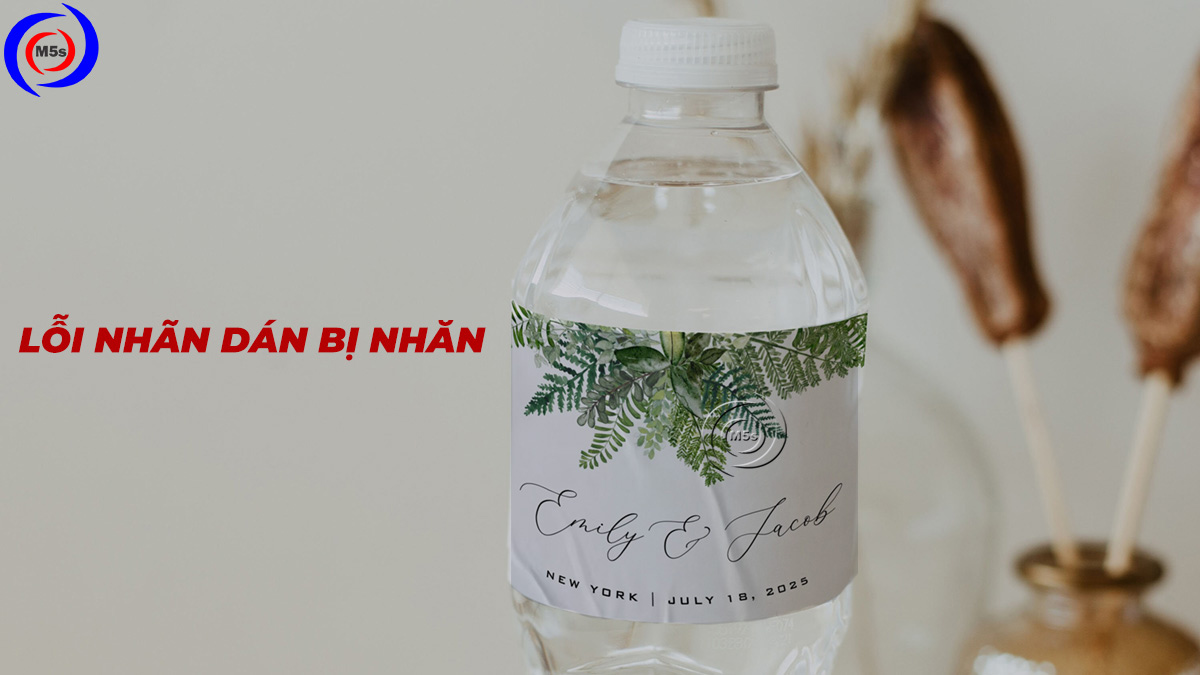 Lỗi nhãn dán bị nhăn Lỗi nhãn dán bị nhăn
