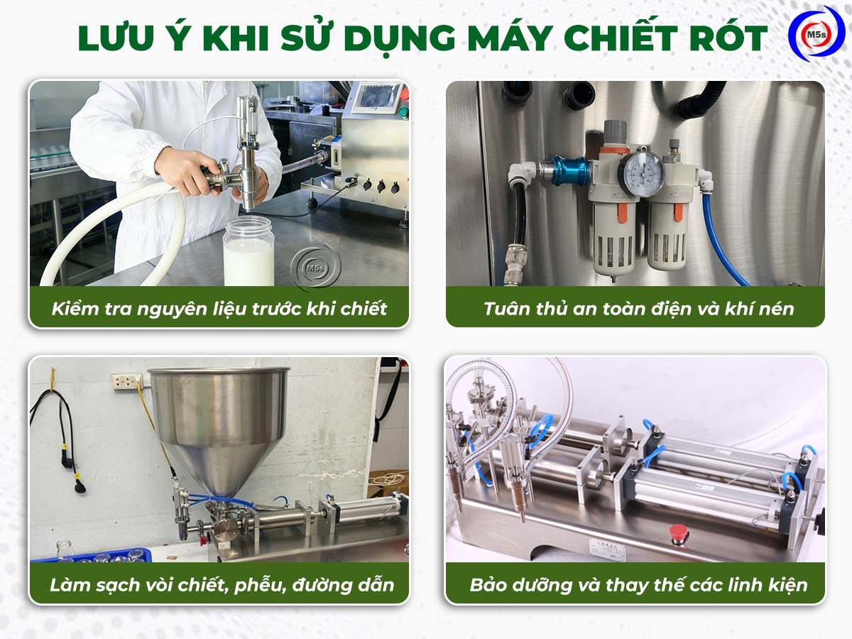 lưu ý khi sử dụng máy chiết rót lưu ý khi sử dụng máy chiết rót