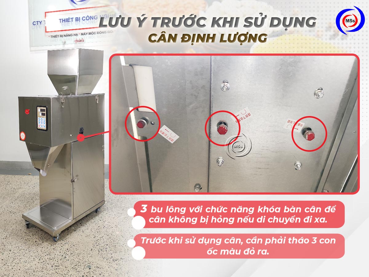 Lưu ý khi sử dụng cân định lượng Lưu ý khi sử dụng cân định lượng