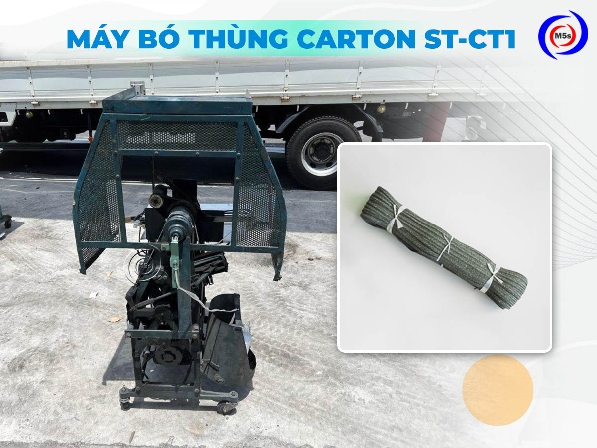 máy cột dây thùng carton dây pe ST-CT1 máy cột dây thùng carton dây pe ST-CT1
