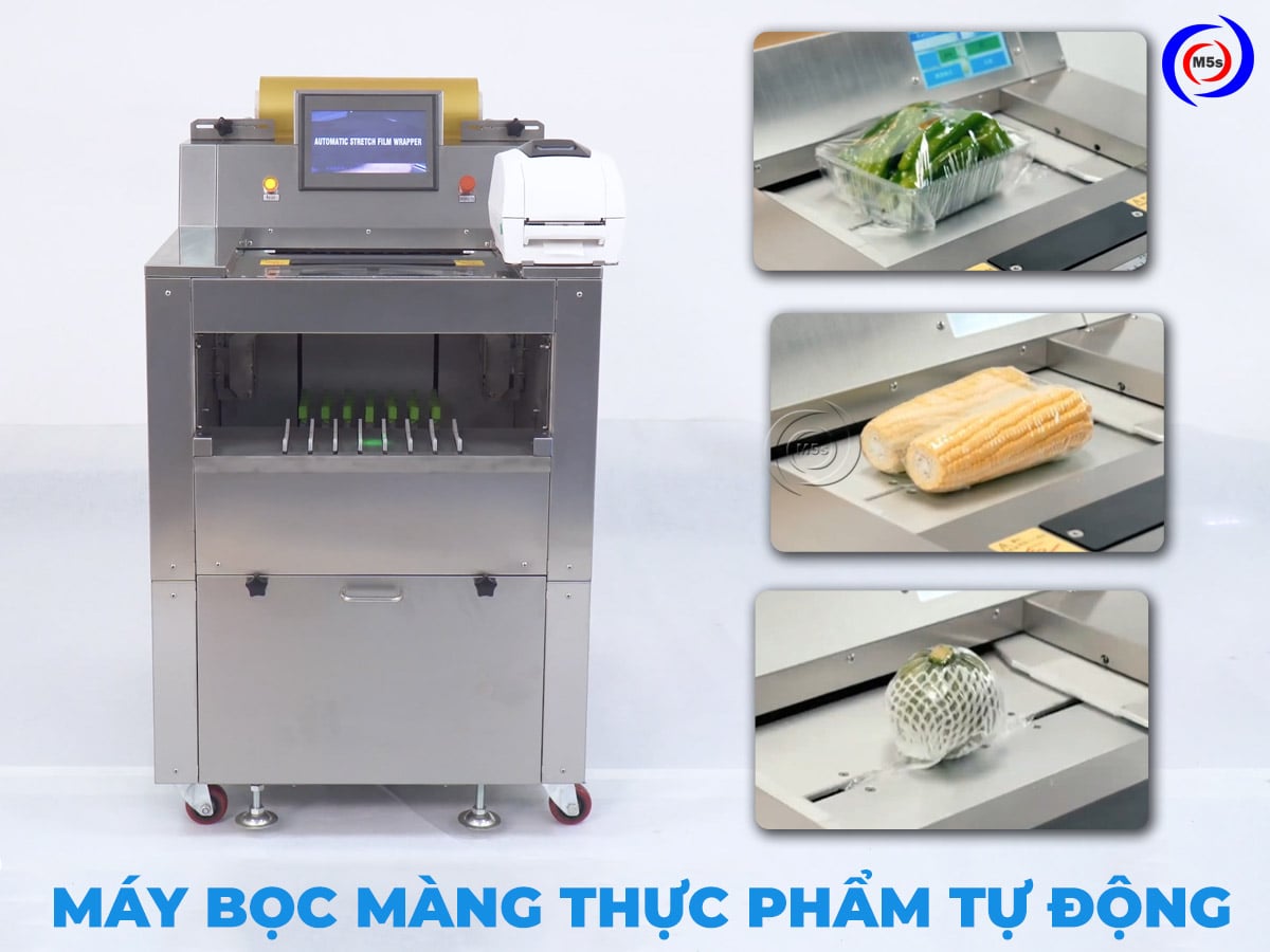 máy bọc màng thực phẩm tự động máy bọc màng thực phẩm tự động