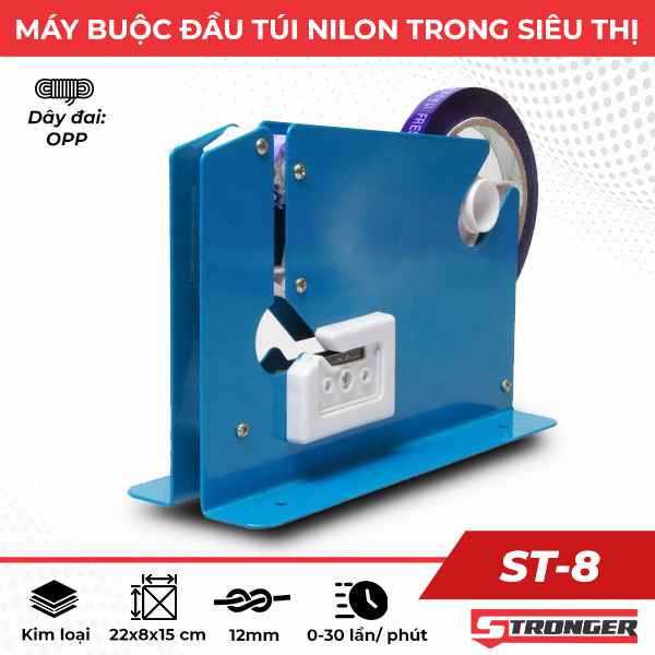 Máy cột dây túi nilon ST-8 Máy cột dây túi nilon ST-8