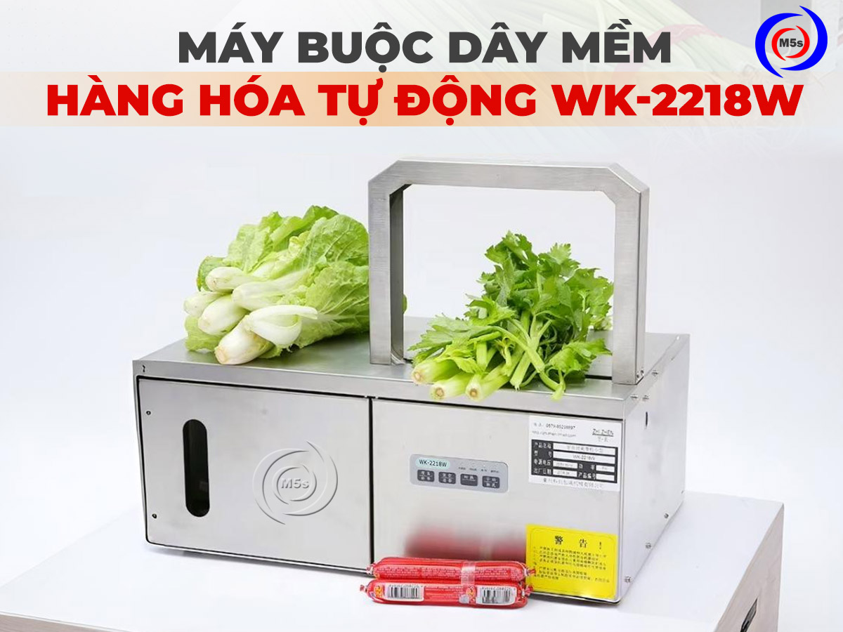 Máy buộc dây mềm hàng hóa tự động WK-2218W Máy buộc dây mềm hàng hóa tự động WK-2218W