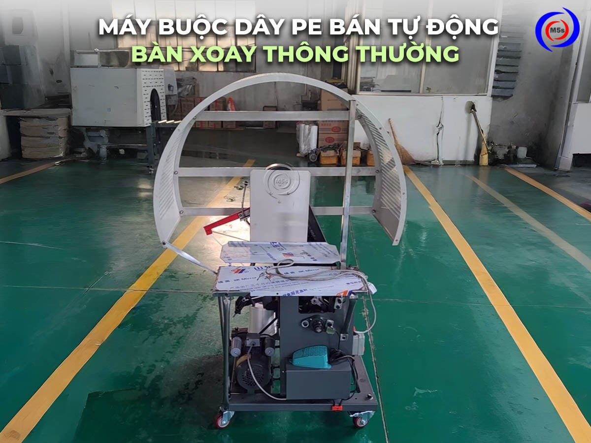 Máy buộc dây PE, nilon mềm có bàn xoay thông thường Máy buộc dây PE, nilon mềm có bàn xoay thông thường