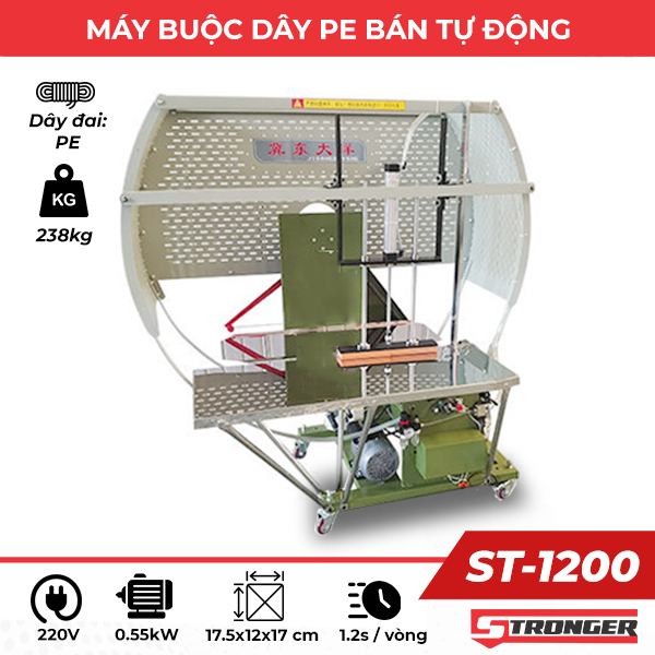 Máy cột dây PE ST-1200 bán tự động Máy cột dây PE ST-1200 bán tự động