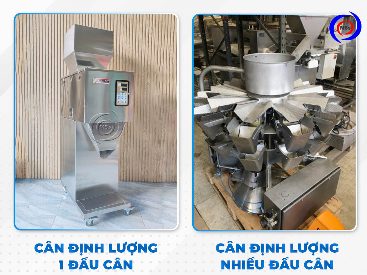Máy cân định lượng 1 đầu và nhiều đầu Máy cân định lượng 1 đầu và nhiều đầu