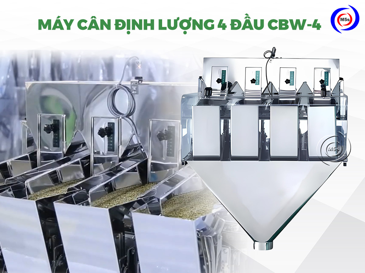 Cân định lượng 4 đầu cân CBW-4 Cân định lượng 4 đầu cân CBW-4