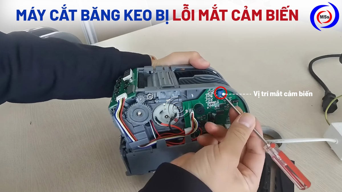 máy cắt băng keo bị lỗi cảm biến máy cắt băng keo bị lỗi cảm biến