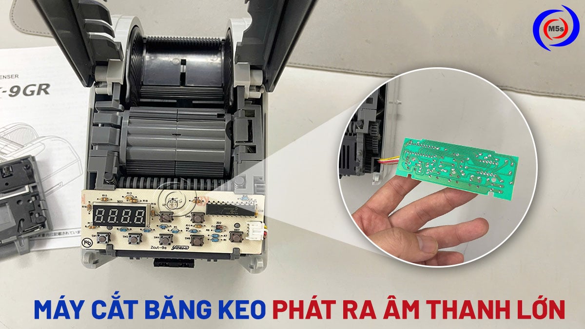 máy cắt băng keo phát ra âm thanh lớn máy cắt băng keo phát ra âm thanh lớn