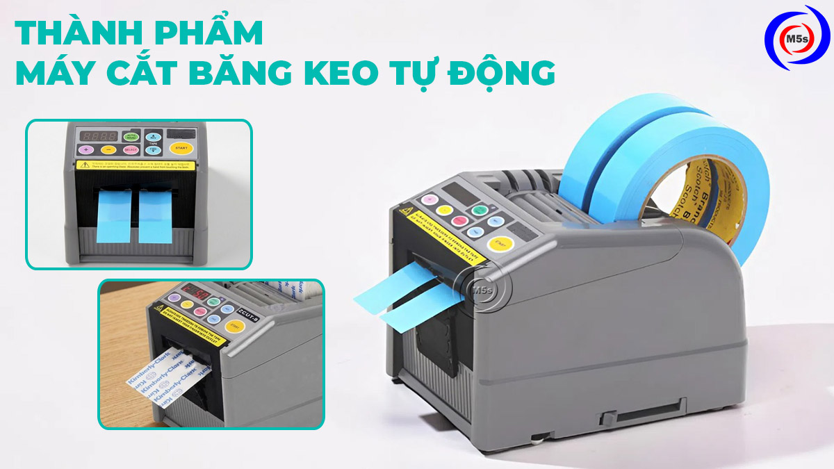 máy cắt băng keo tự động và thành phẩm máy cắt băng keo tự động và thành phẩm