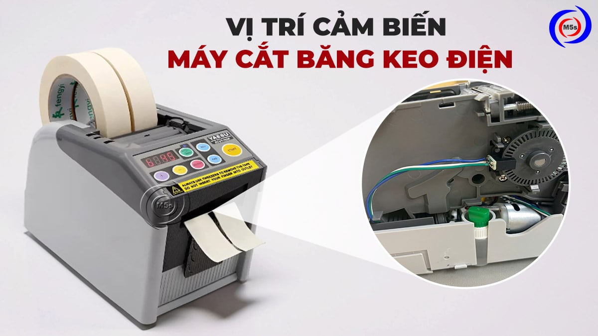 máy cắt băng keo và vị trí mắt cảm biến máy cắt băng keo và vị trí mắt cảm biến