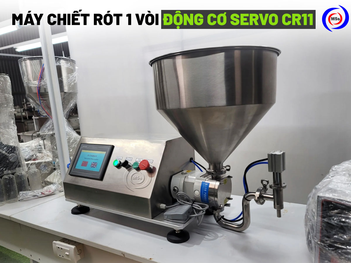 máy chiết rót 1 vòi động cơ Servo CR11 máy chiết rót 1 vòi động cơ Servo CR11