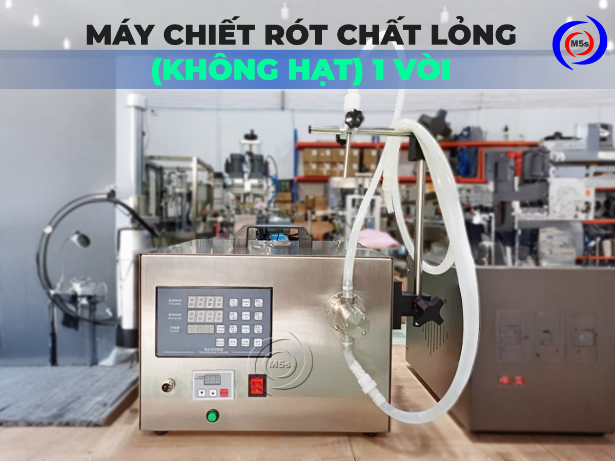 máy chiết rót dung dịch chất lỏng 1 vòi CR6 máy chiết rót dung dịch chất lỏng 1 vòi CR6