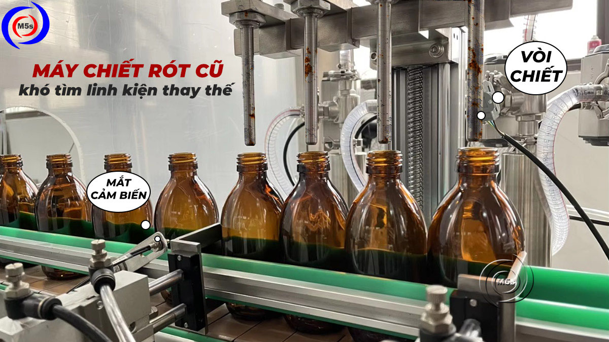 máy chiết rót cũ khó tìm link kiện thay thế máy chiết rót cũ khó tìm link kiện thay thế