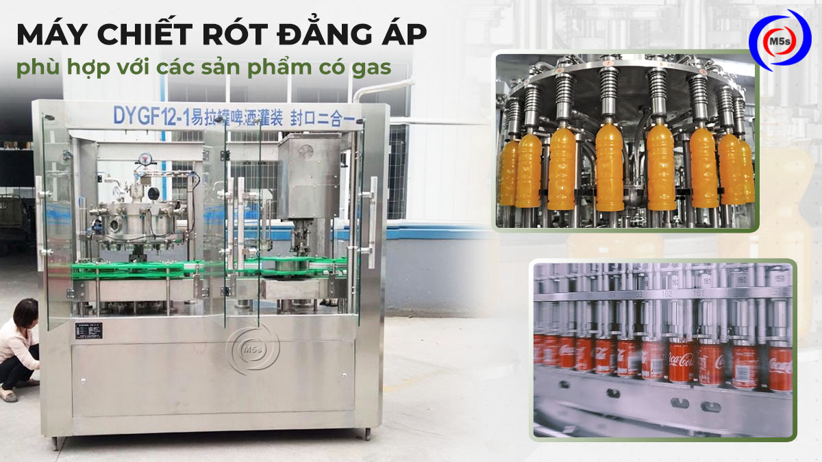 máy chiết rót đẳng áp phù hợp với sản phẩm có gas máy chiết rót đẳng áp phù hợp với sản phẩm có gas